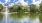 Large lake with a fountain adjacent to the property 